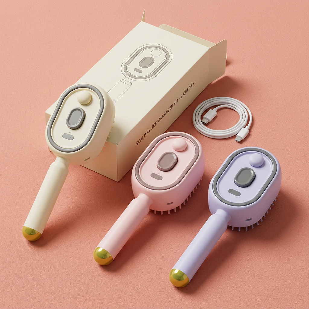 Complete HairBlush massage brush kit